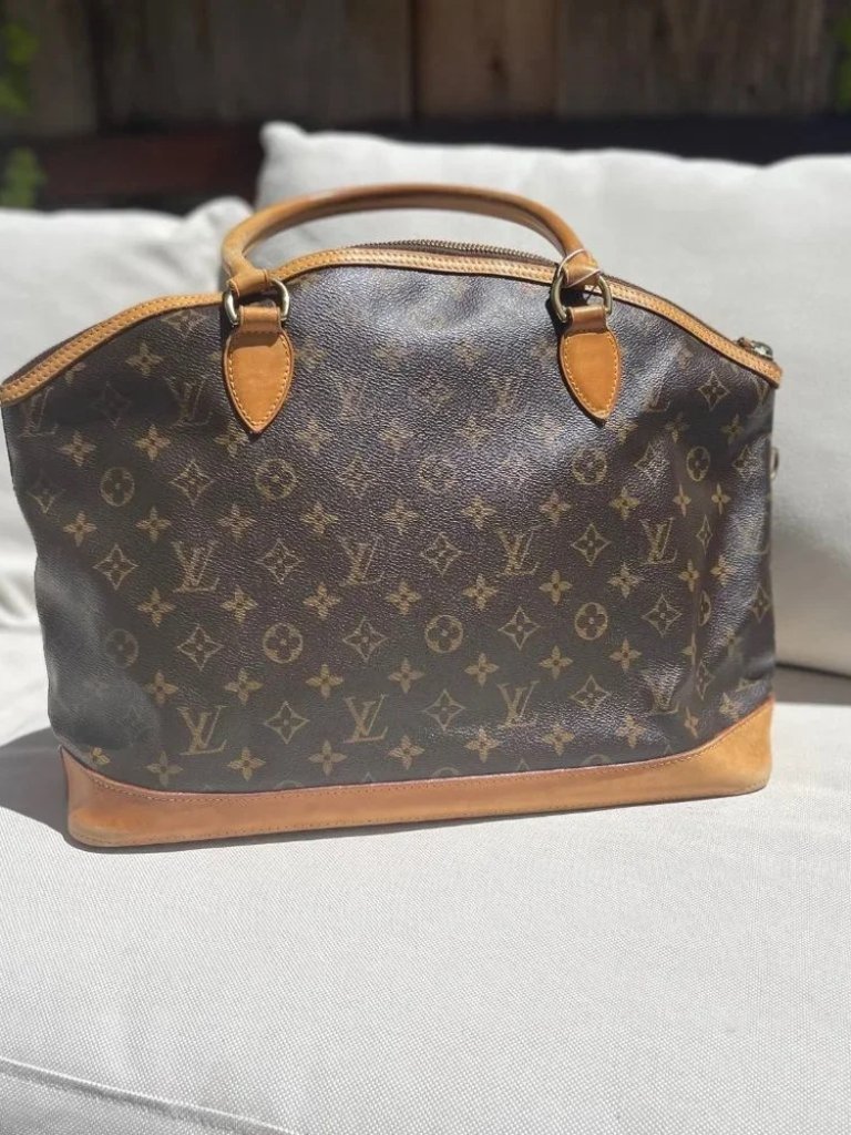 Louis Vuitton Lv Tote Bag M40104 Lockit Vertical Brown Monogram